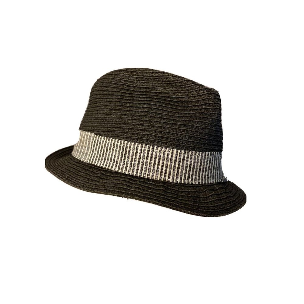 SeanJohn Unisex M-L Men Women Summer Lightweight Fedora Hat Trilby Cuban Grey